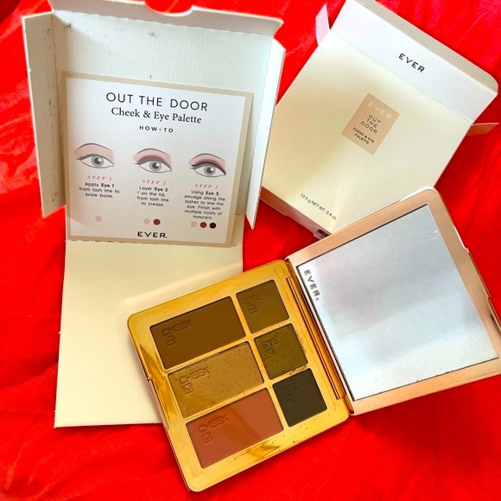 Ever Out The Door Cheek and Eye Palette.  New in box. Bold and Brave Pallete